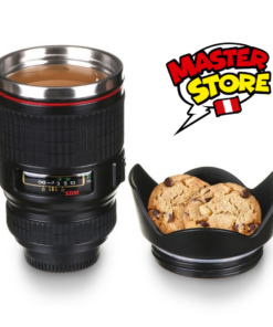Taza lente de cámara c/ tapa galletera