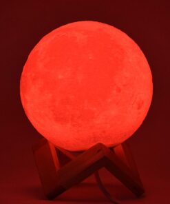 Lámpara LED 3D Luna (a pilas)